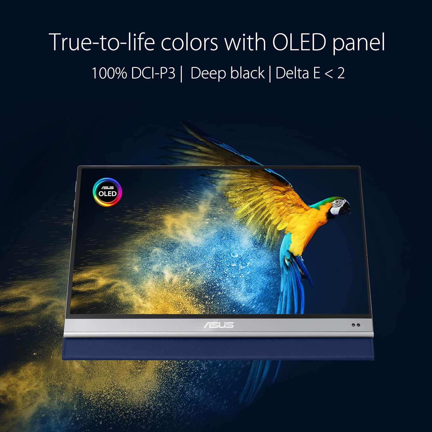 ASUS ZenScreen OLED 13.3″ 1080P Monitor USB portátil (MQ13AH) – Full HD, 100% DCI-P3, 1ms, Delta E  2, HDR-10, cuidado de los ojos, USB tipo C, mini