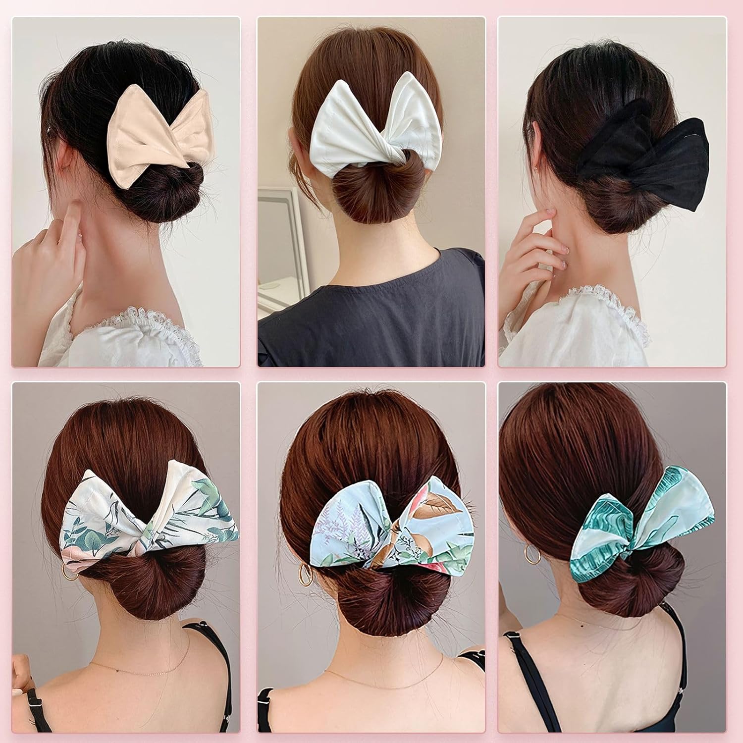 3 piezas para hacer moños de cabello hábiles para girar, moño hábil, moño francés, rizador de cabello sin calor, accesorios para el cabello para
