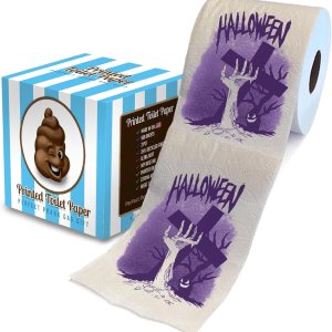 Papel higiénico impreso de noche de terror de Halloween, regalo de broma, rollo de papel higiénico aterrador para sorpresa, broma, divertido regalo Papel higiénico impreso de noche de terror de Halloween, regalo de broma, rollo de papel higiénico aterrador para sorpresa, broma, divertido regalo
