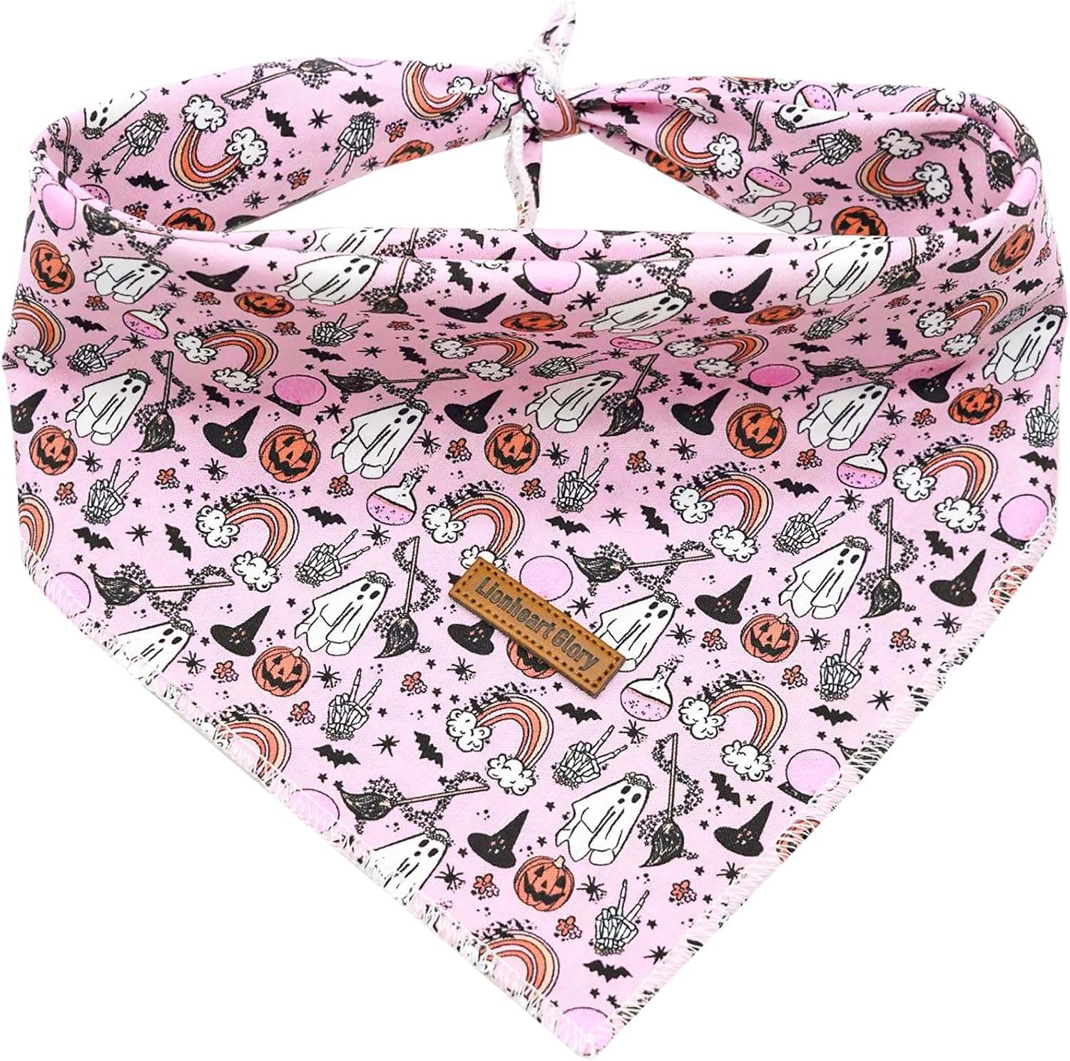 Lionheart glory Bandana para perro de Halloween, 1 paquete de bufanda lavable suave para perro, bufanda de otoño para niños y niñas, bandana