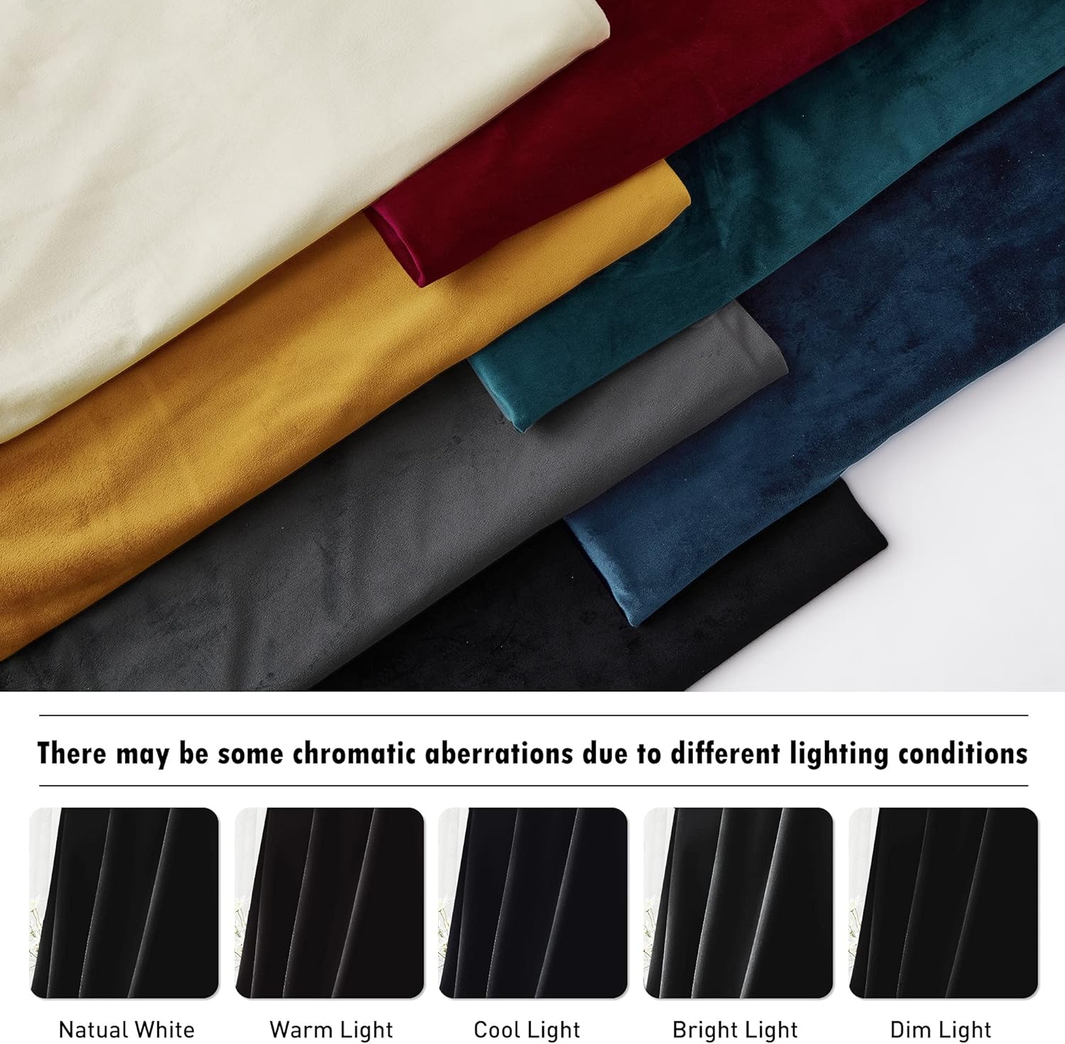 RYB HOME Cortinas de terciopelo negro de 84 pulgadas de largo, 2 paneles, cortinas opacas de felpa para ventana, reducción de ruido, cortinas de