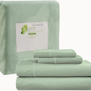 Lane Linen Sábanas de bambú tamaño Queen 100% rayón de bambú, juego de sábanas de 4 piezas tamaño Queen, sábanas refrescantes tamaño Queen, suaves Lane Linen Sábanas de bambú tamaño Queen 100% rayón de bambú, juego de sábanas de 4 piezas tamaño Queen, sábanas refrescantes tamaño Queen, suaves
