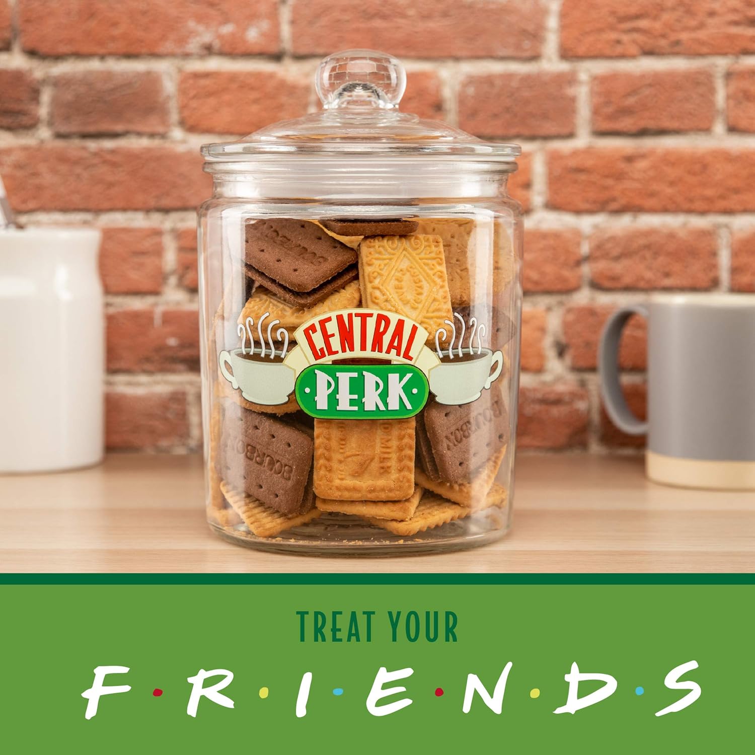 Friends TV Show Central Perk – Tarro de galletas con licencia oficial de Friends