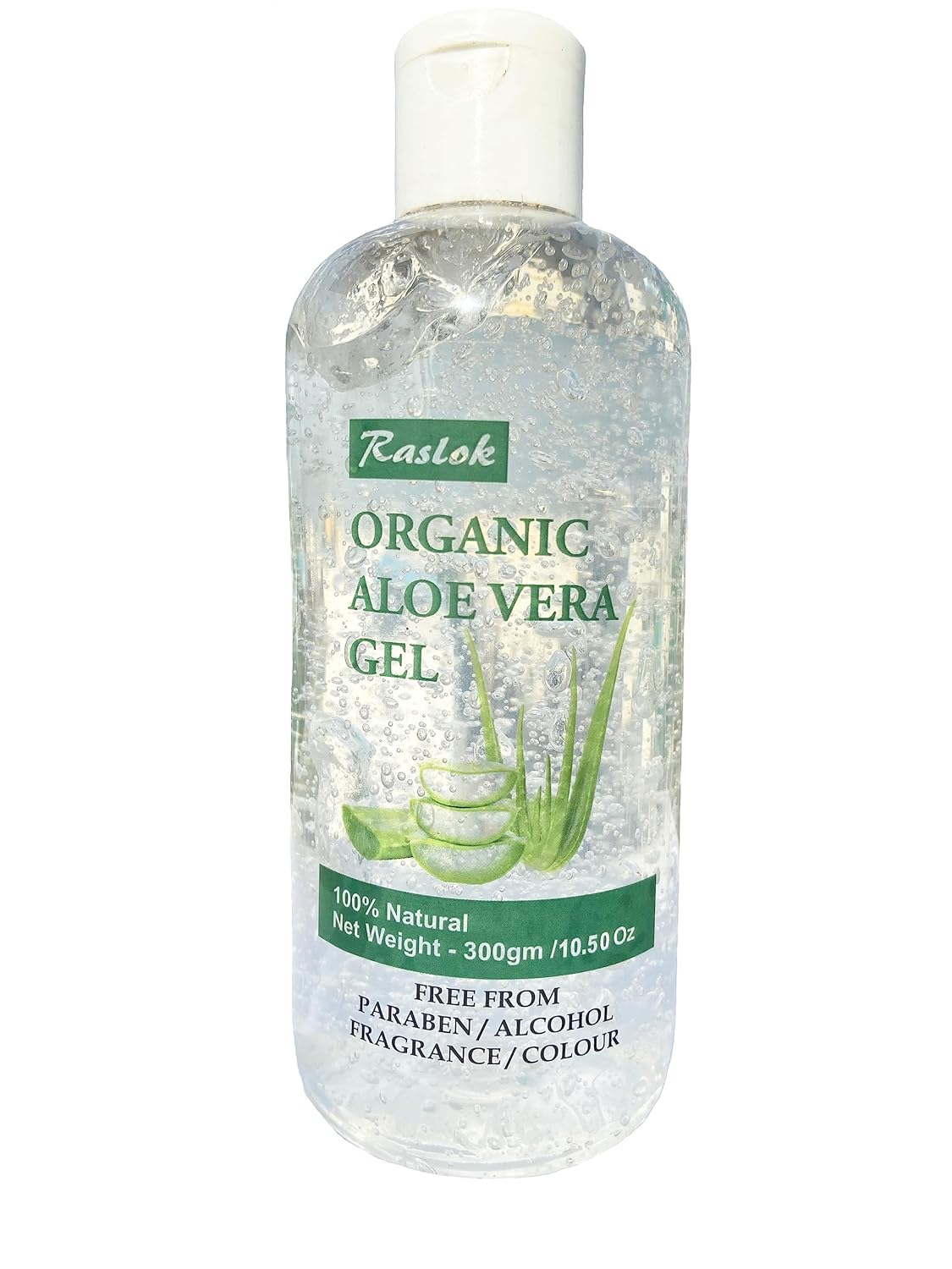 Gel de aloe natural 100% puro  Para hidratar la cara y el cuidado del cabello, hidratante duradero, hidratante calmante  No pegajoso (10.50 onzas)