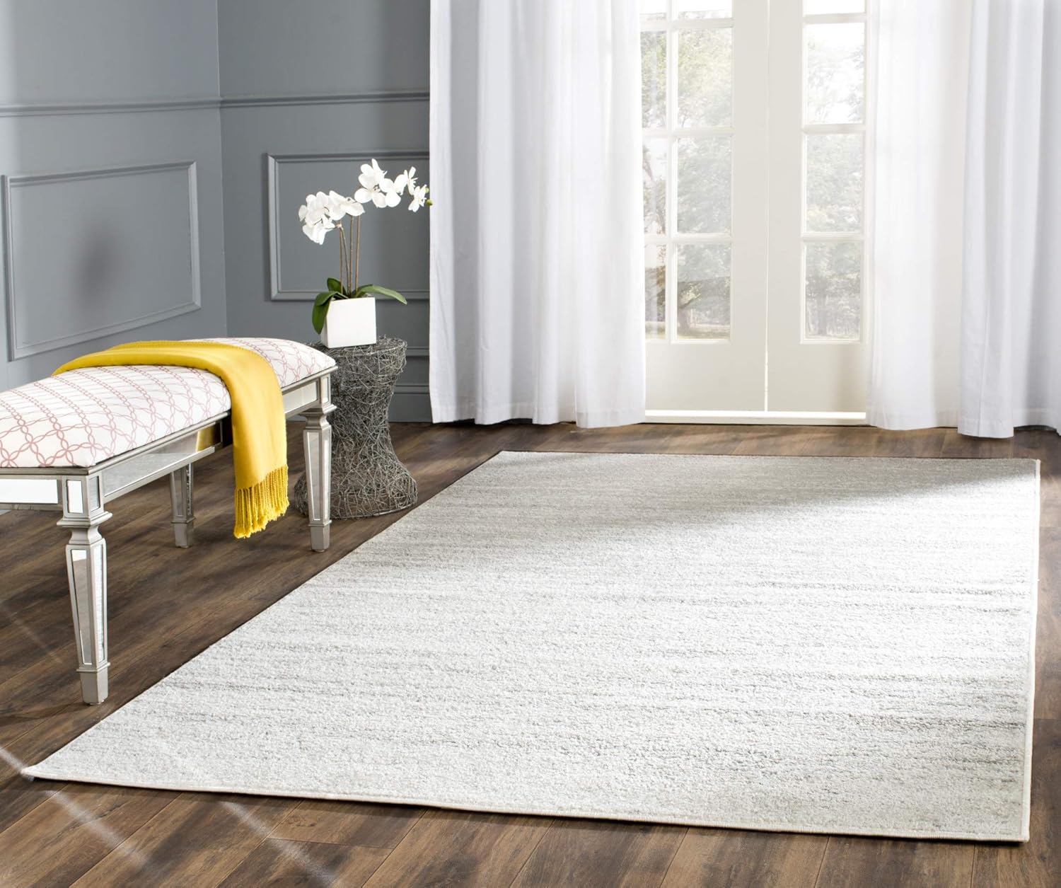 SAFAVIEH colección Adirondack, ADR113F – Alfombra en degradé decorativa para sala, habitación, no desprende pelusa, 5 pies 1 pulgada x 7 pies 6