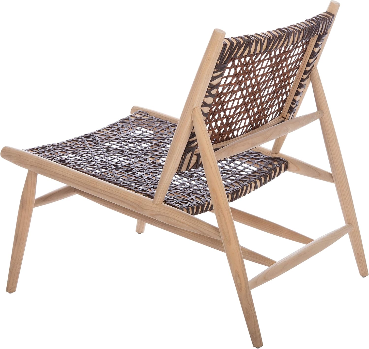 Safavieh Home Bandelier Silla decorativa tejida en cuero natural y marrón