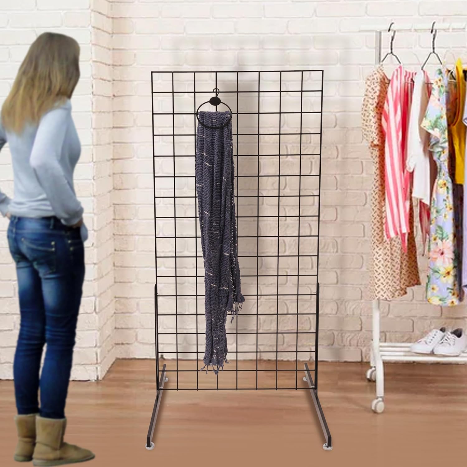 SSWBasics Percha de bufanda negra – Paquete de 50