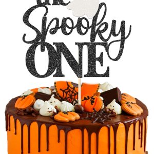 1 paquete de The Spooky One Cake Topper Glitter The Spooky One Halloween cumpleaños Cupcake Picks 1st Birthday Goast Cake Decor for Halloween Kids 1 paquete de The Spooky One Cake Topper Glitter The Spooky One Halloween cumpleaños Cupcake Picks 1st Birthday Goast Cake Decor for Halloween Kids
