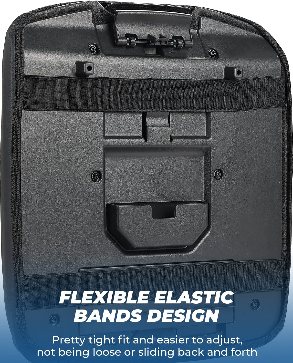 ISSYAUTO Funda de consola central compatible con Silverado Sierra Jump Seat 2019-2024 Funda de cuero para reposabrazos
