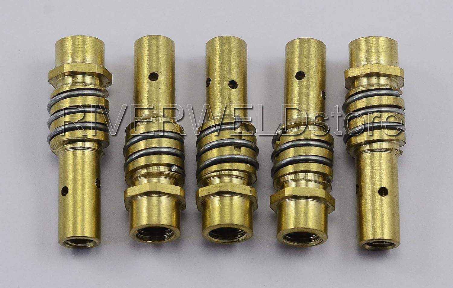 RIVERWELD Difusor de punta de contacto 002.0078 Fit 15AK MB15 MIG MAG Co2 soplete de soldadura 5pk