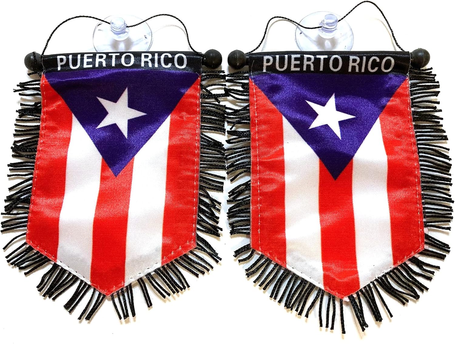 Puerto Rico pequeña bandera puertorriqueña para automóviles hogar pared puerta ventana bandera accesorios decoración colgante decoración pancartas