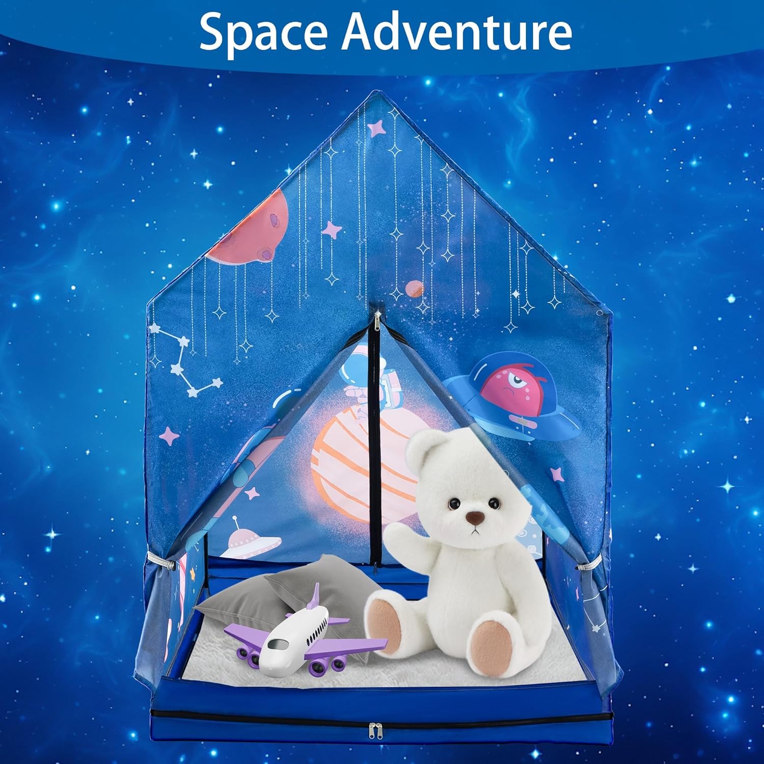 PY Super Mode Kids Play Tent for Boys, Large Toddlers Tent Indoor and Outdoor Playrooms, Children’s Game Astronaut Space World Playhouse Gift Toys,