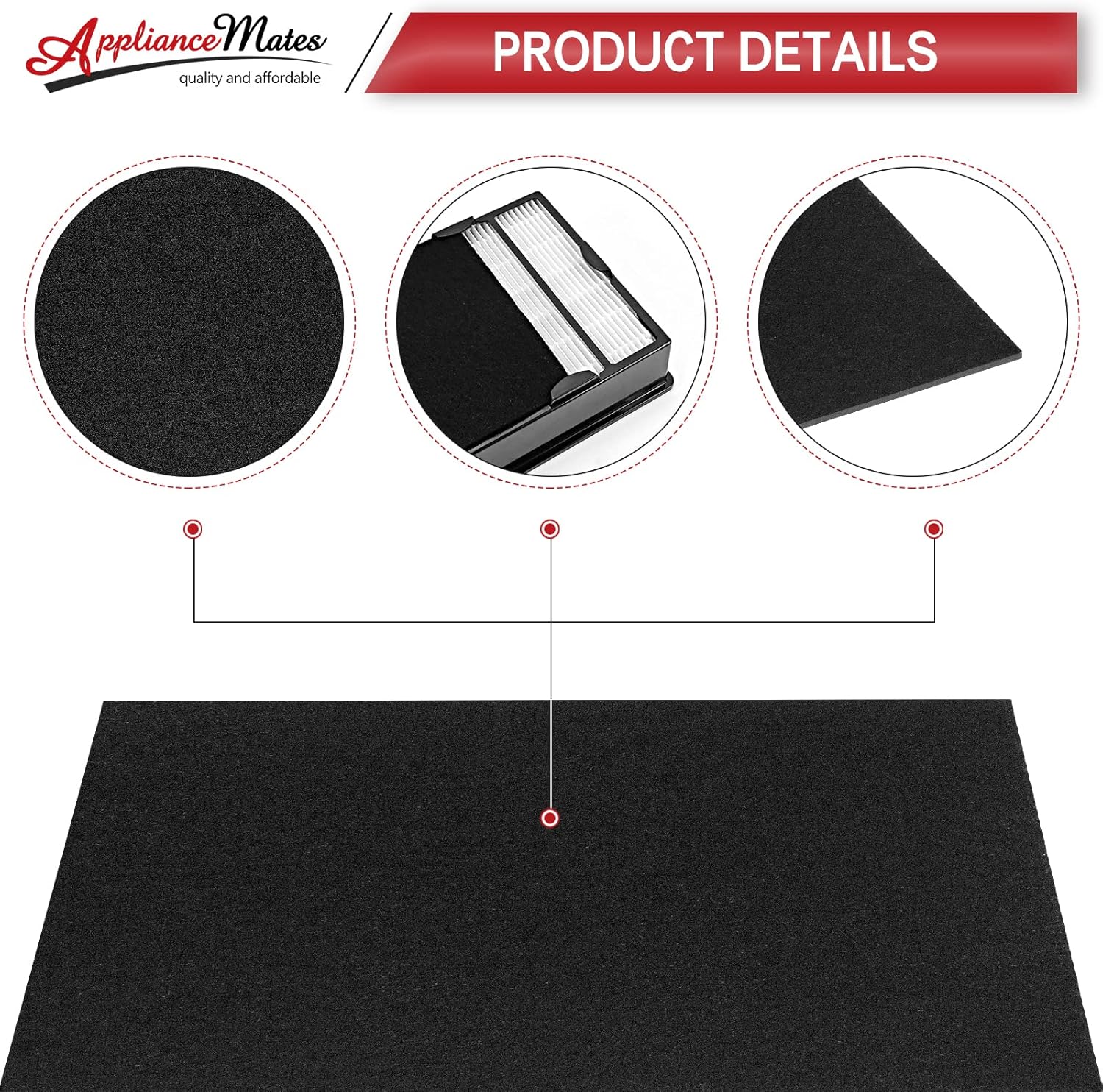 HAPF600 Filtro HEPA de repuesto para filtro de purificador de aire Holmes B, compatible con HAPF8650 HAP615 HAP625 HAP650 HAPF600D-U2 (3 filtros