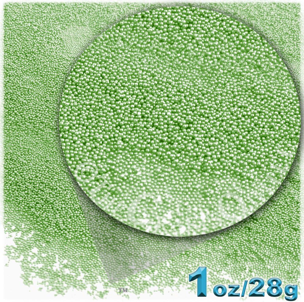 The Crafts Outlet Acabado Opaco, Vidrio, Microperlas 0.024 in, Ideal para Caviar, Perla Opaco