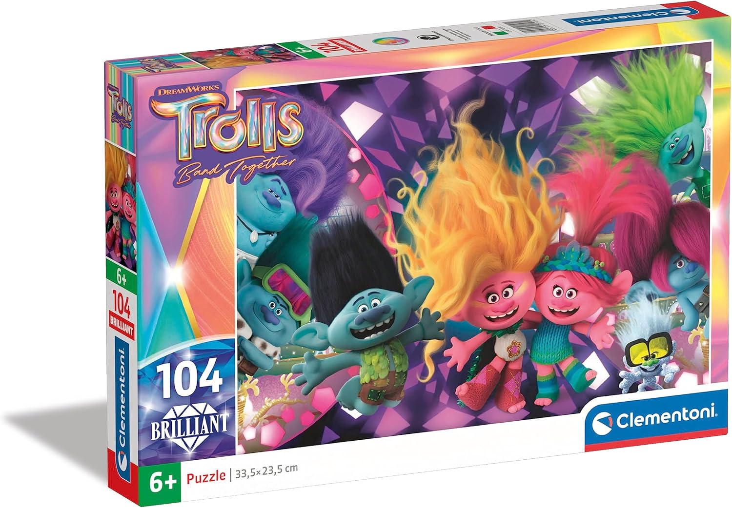 Clementoni Brilliant 104 pieces-Trolls 3, 20191