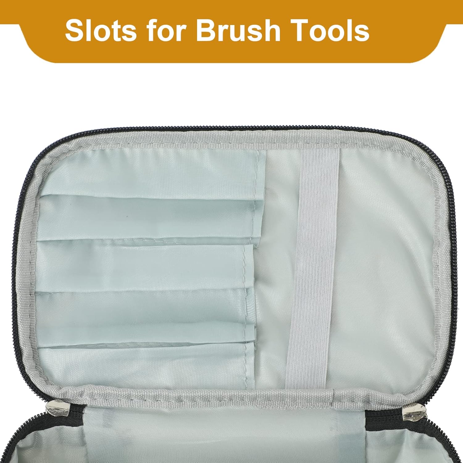 Linda bolsa de maquillaje pequeña para mujeres, bolsa mediana de poliuretano para artículos de aseo, impermeable, organizador (vaca)