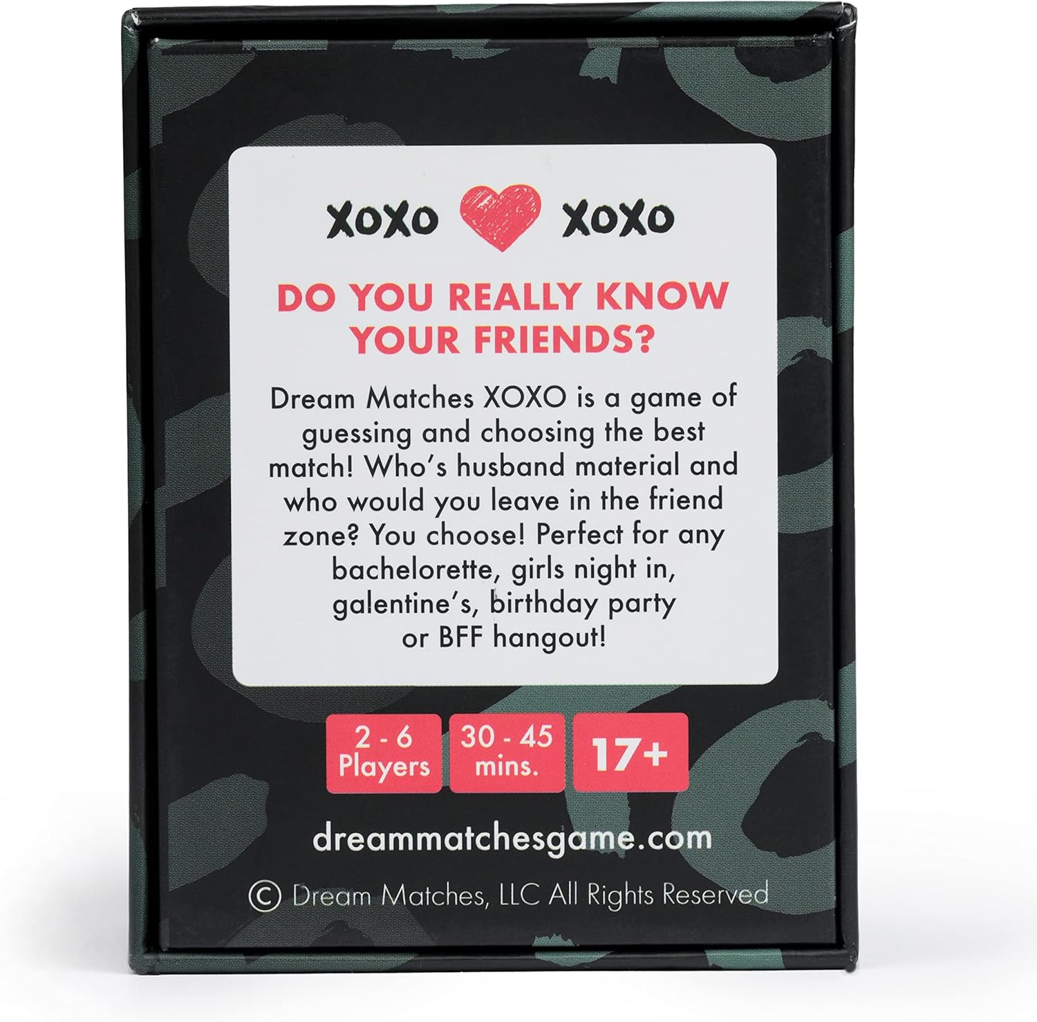 Dream Matches XOXO – El mejor juego de cartas de fiesta para niñas y juegos de despedida de soltera