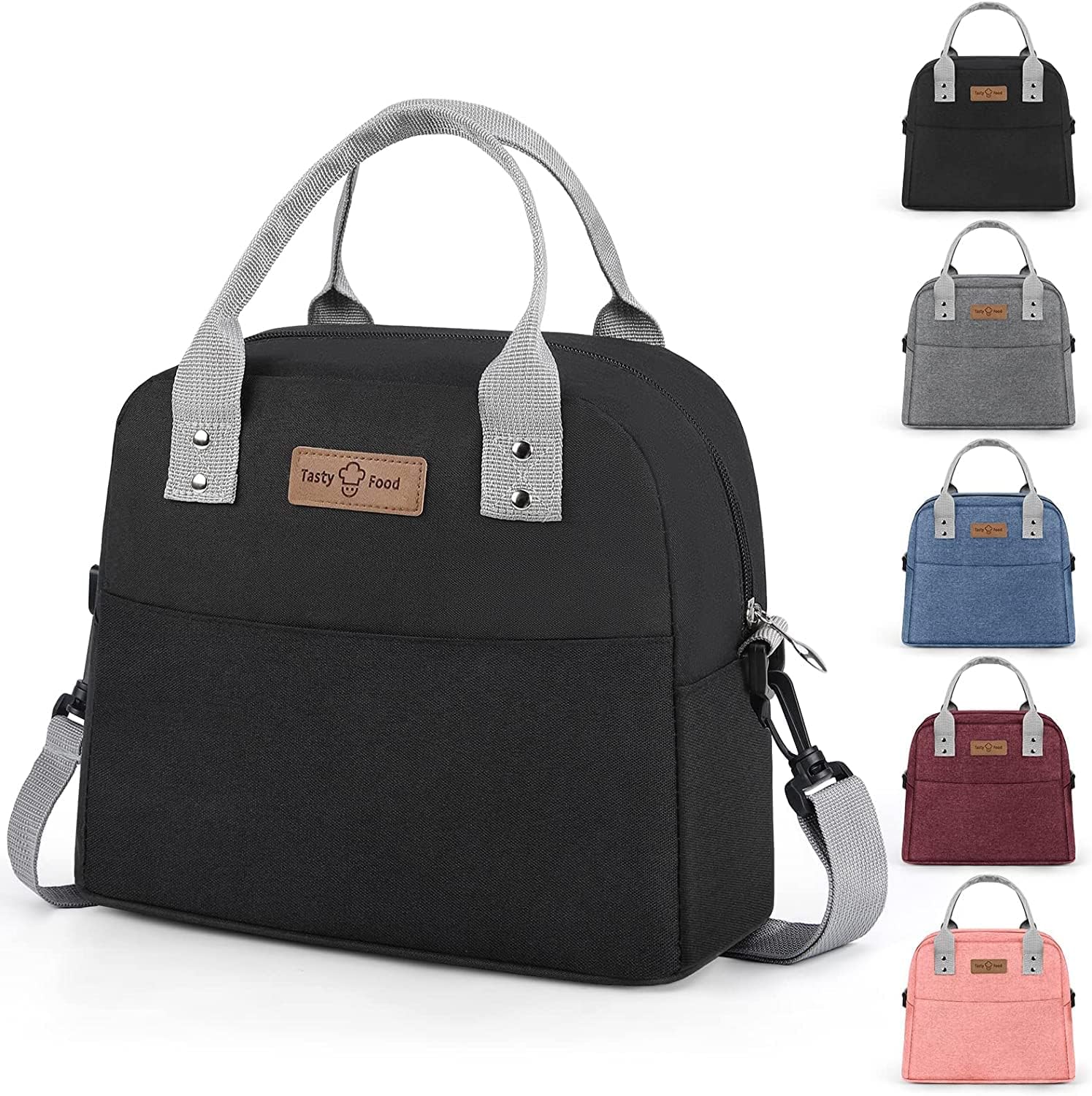 Bolsa de almuerzo multicolor portátil con película de aluminio Bolsa térmica de picnic más fresco