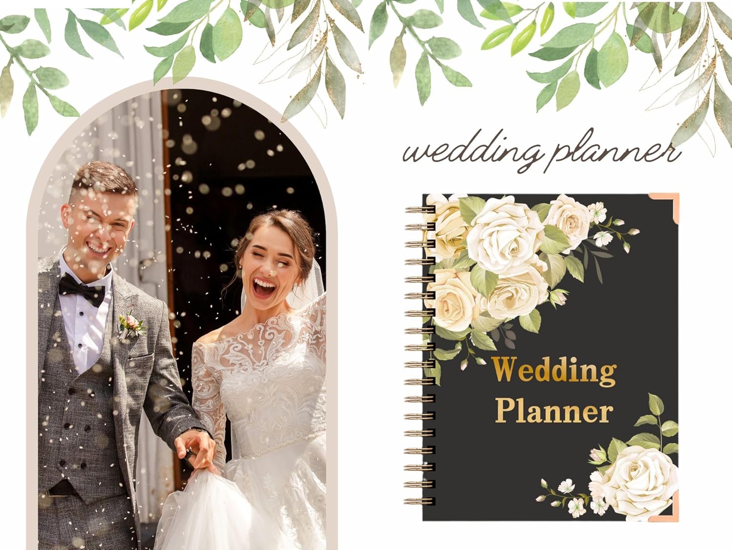 Agenda de boda  Libro de planificador de boda y organizador para la novia, libro de planificador de boda, regalo único de compromiso para parejas