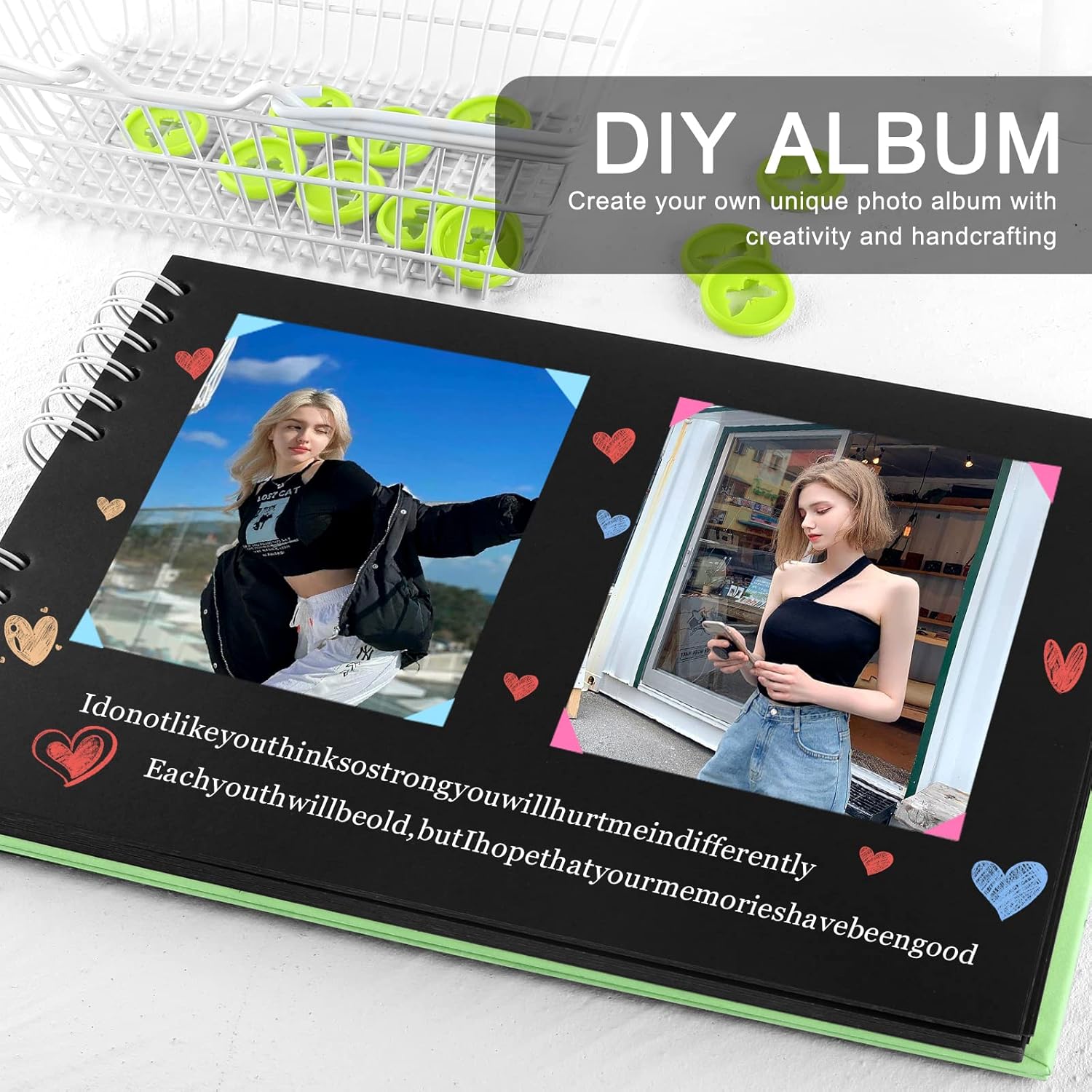Álbum de fotos para manualidades, álbum de recortes para bebés, libro de invitados de boda, álbum de recortes de aniversario, libro de recuerdos