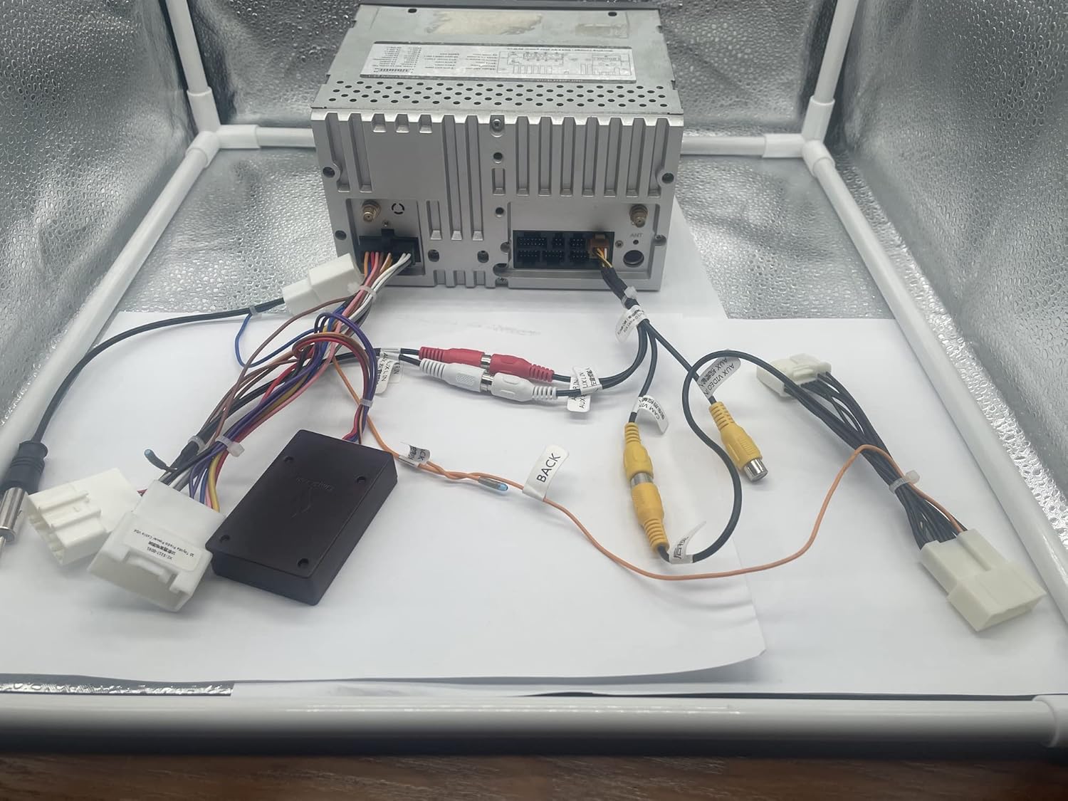 Adaptador para Toyota Highlander 2008-2013 Interruptor de cámara de respaldo de fábrica de pantalla OEM MFD a la pantalla de la unidad principal del