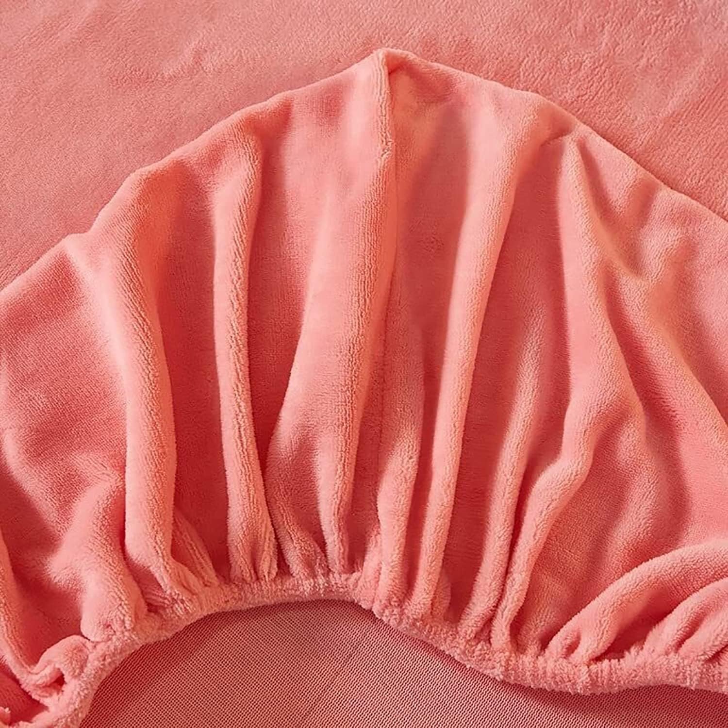 Sábanas de cama cálidas, funda de colchón de franela gruesa, sábana bajera de color sólido para dormitorio de hotel, funda protectora de colchón de