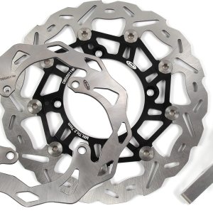 Arashi Rotores de disco de freno delantero y trasero para Kawasaki KX250F 2006-2021 KX450F 2006-2018 Accesorios de repuesto de motocicleta KX 250 Arashi Rotores de disco de freno delantero y trasero para Kawasaki KX250F 2006-2021 KX450F 2006-2018 Accesorios de repuesto de motocicleta KX 250