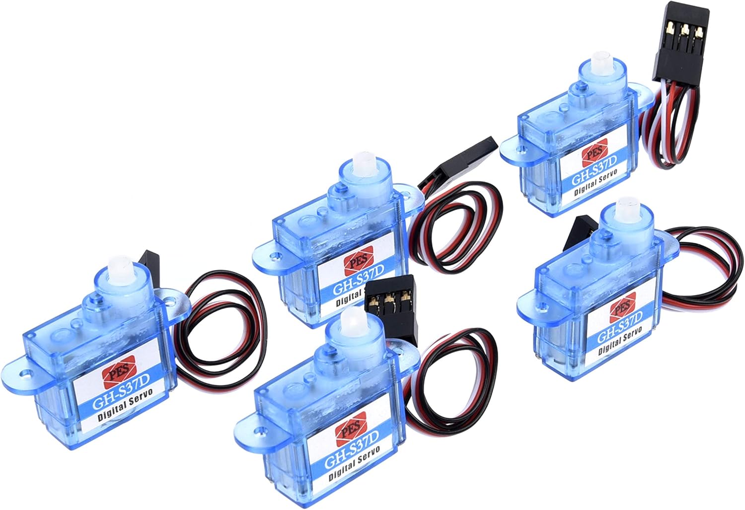 YoungRC Micro 0.13 oz Servo GH-S37D Mini Servo Digital para Control Aeromodelación Aviones Dirección de Vuelo RC Avión Helicóptero Barco Coche 5