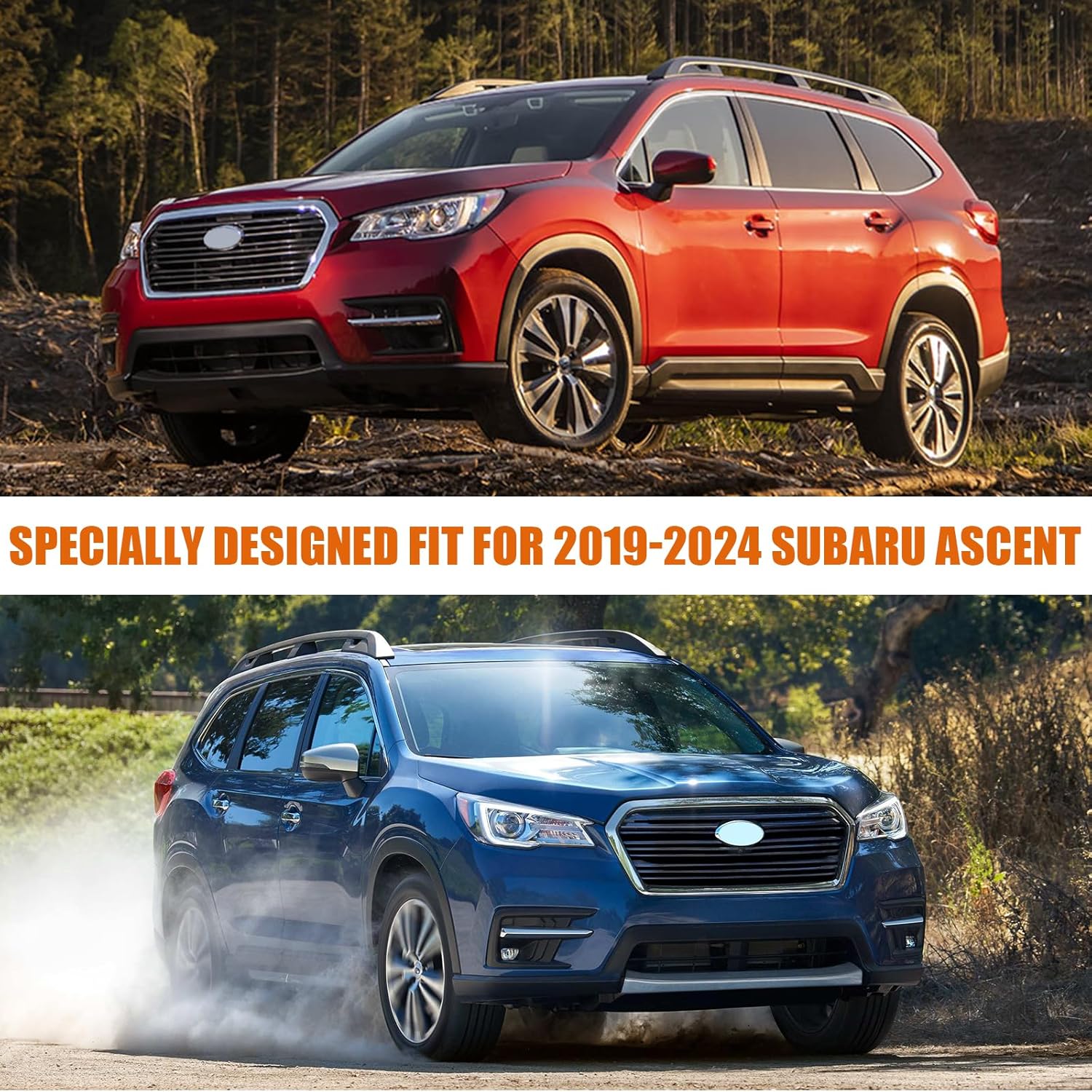 Fundas impermeables de repuesto para Subaru Ascent 2019-2024, 6 capas para todo tipo de clima, ajuste personalizado, con puerta con cremallera y