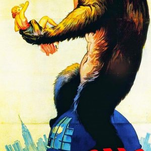 Rompecabezas de madera colorido para adultos, King Kong (rompecabezas de póster de película vintage), 516 piezas. Fabricado en los Estados Unidos Rompecabezas de madera colorido para adultos, King Kong (rompecabezas de póster de película vintage), 516 piezas. Fabricado en los Estados Unidos