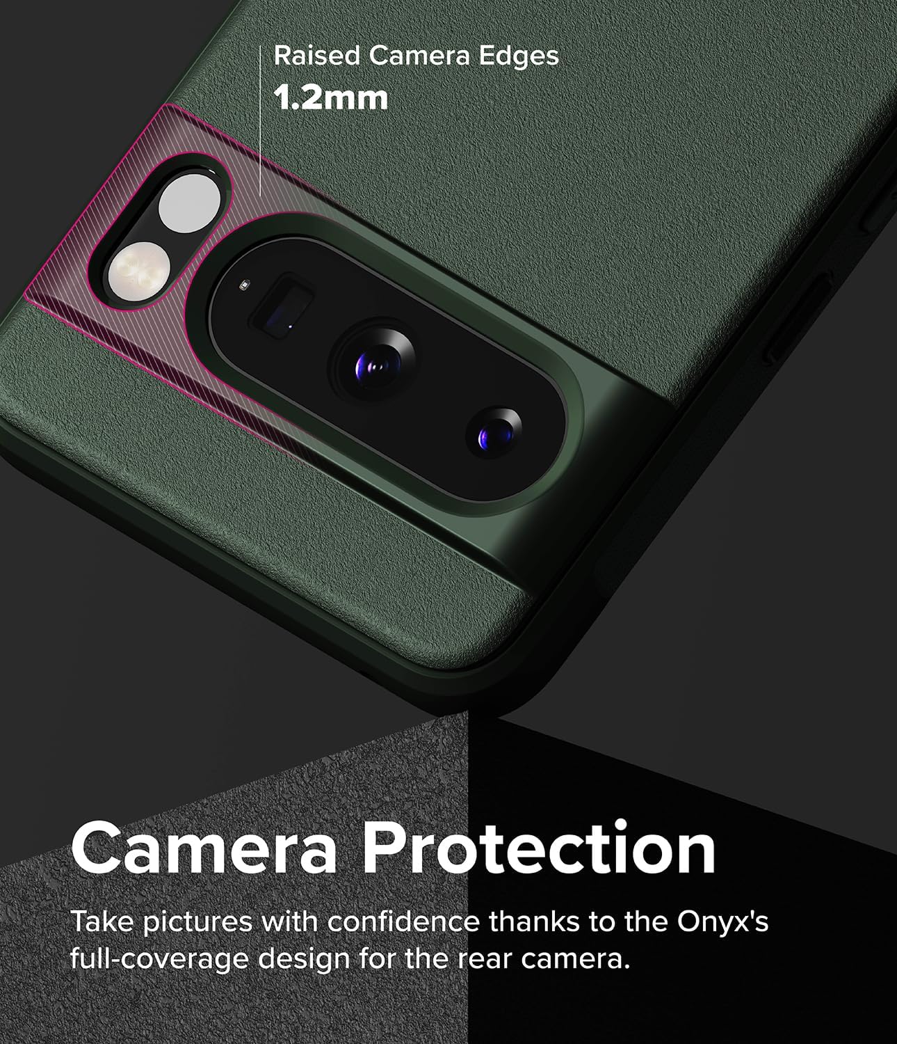 Ringke Onyx Se siente bien en la mano Compatible con Google Pixel 8 Pro, tecnología antihuellas que evita manchas grasas, agarre mejorado