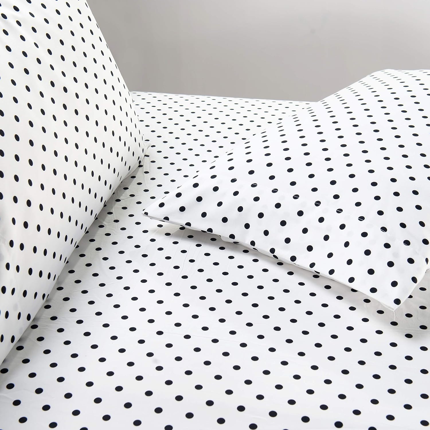 Elegant Comfort Luxury Soft Bed Sheets Polkadot Pattern – 1500 Premium Hotel Quality Microfiber Softness Wrinkle and Fade Resistant (6-Piece)