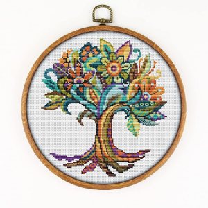 Mandala Tree of Life K256 – Patrón de punto de cruz. Patrón impreso en el interior. Sin tela, hilos, agujas, aros. Patrón de bordado Mandala Tree of Life K256 – Patrón de punto de cruz. Patrón impreso en el interior. Sin tela, hilos, agujas, aros. Patrón de bordado