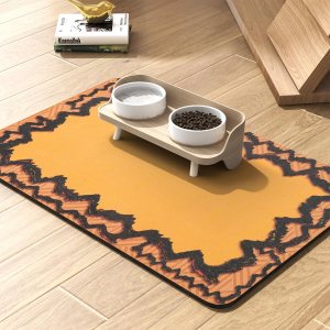 PADOOR -Tapete de alimentación de mascotas, absorbente, de secado rápido, tapete para comida y agua, tapete para tazón de comida para perros, tapete PADOOR -Tapete de alimentación de mascotas, absorbente, de secado rápido, tapete para comida y agua, tapete para tazón de comida para perros, tapete