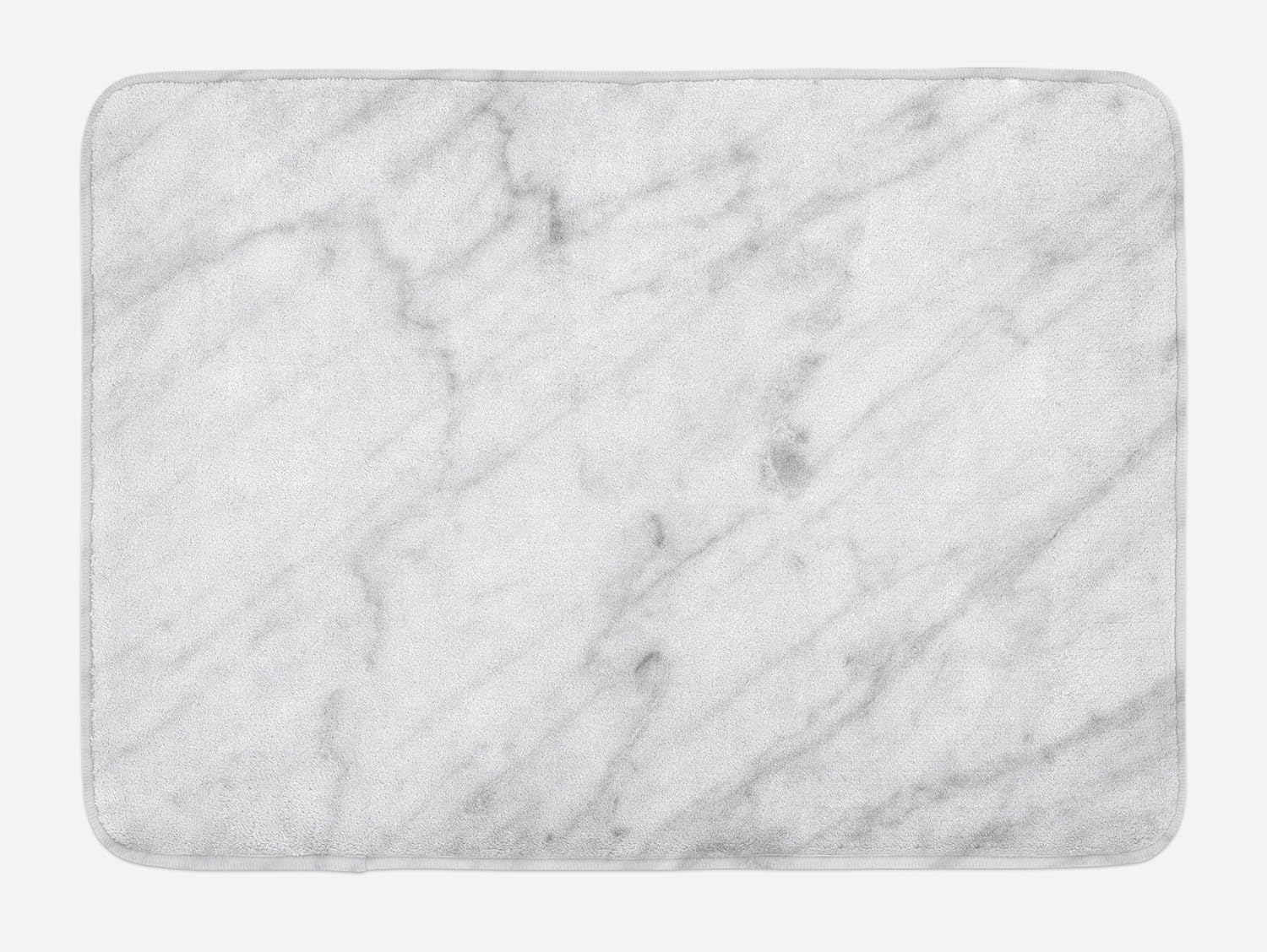 Ambesonne Tapete de baño con estampado de mármol, pintura realista de superficie de naturaleza mineral, arte de formación roca, tapete de felpa para