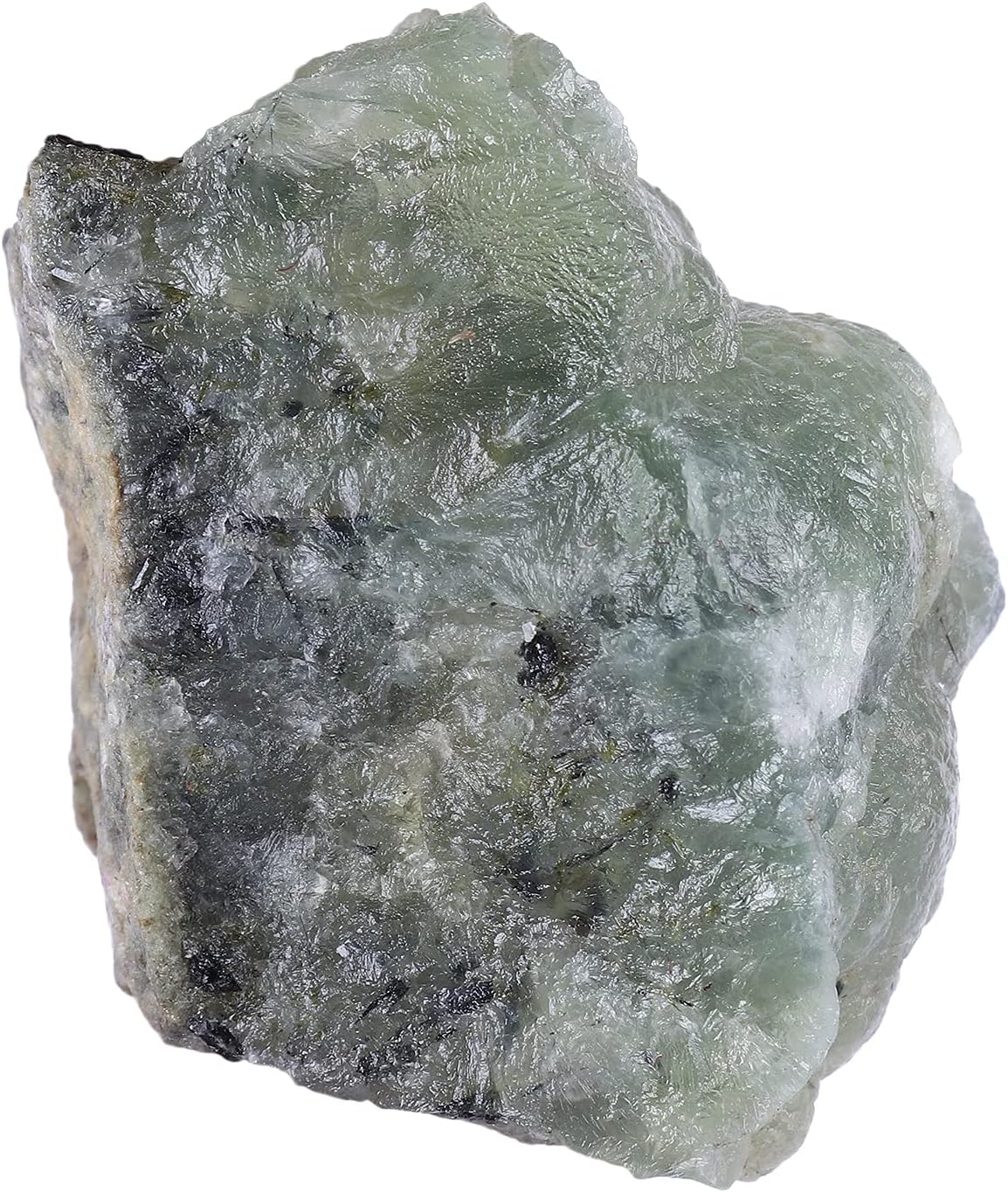 GEMHUB Especímenes minerales naturales de prehnita verde áspero, prehnita de 589 quilates para curación