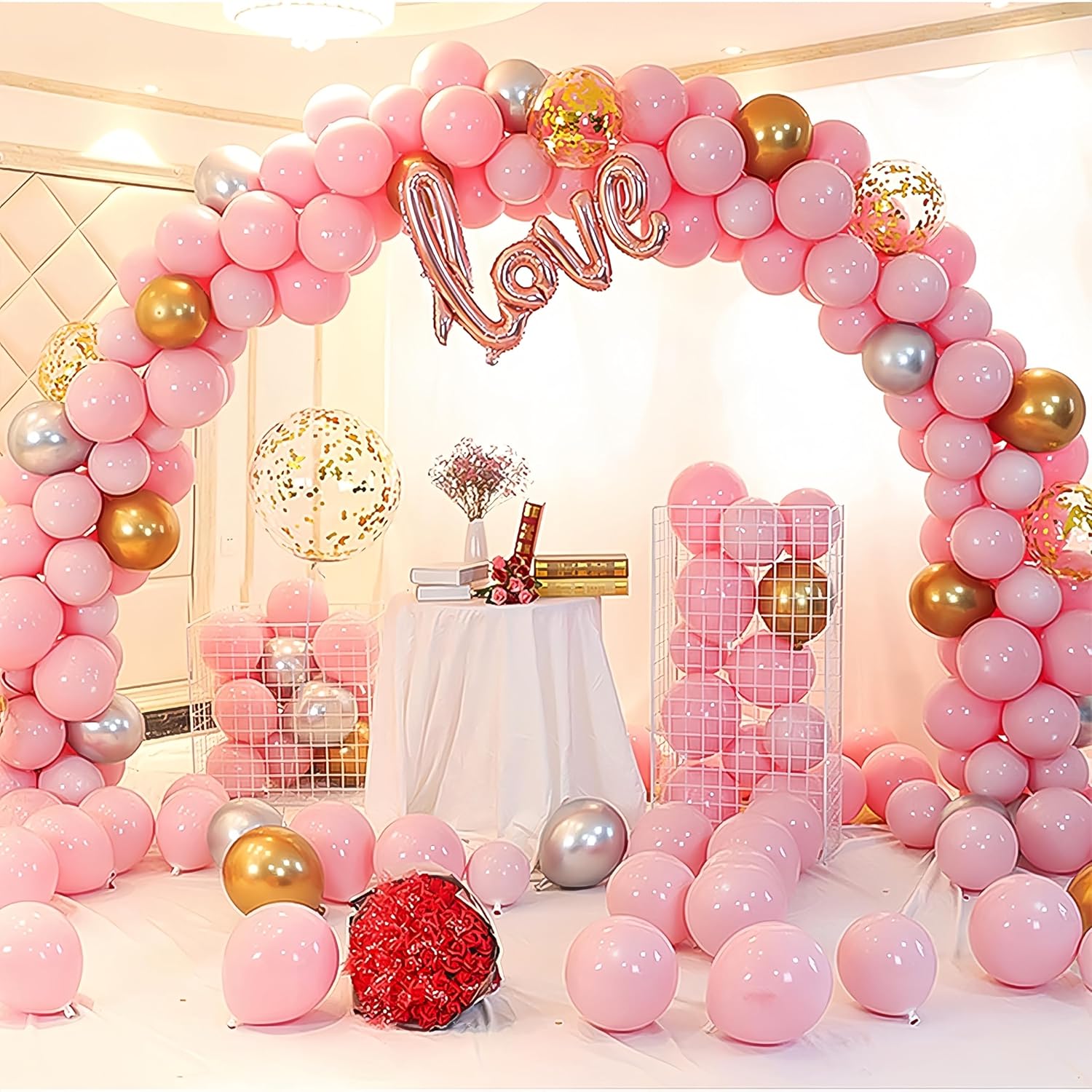 Abrazadera de globo 200, conector de globos, hebilla de arco de globos, hebilla de poste de globo utilizada para decorar postes de puerta de arco de