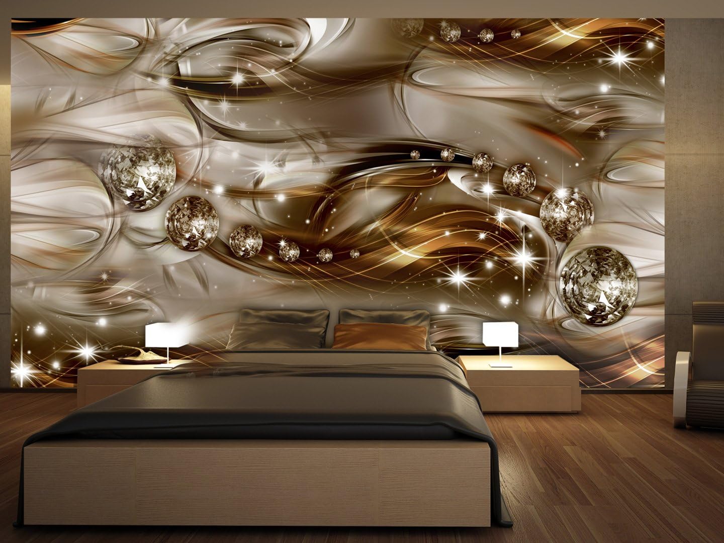 artgeist Mural abstracto de 193 x 110 pulgadas, XXL – Mural de pared autoadhesivo para despegar y pegar, calcomanía extraíble, impresión de primera
