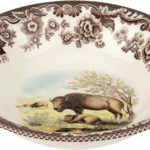 Spode Woodland Ascot – Cuenco para cereales, bisonte, 8 pulgadas, perfecto para avena, ensaladas y postres, fabricado en Inglaterra con loza fina, Spode Woodland Ascot – Cuenco para cereales, bisonte, 8 pulgadas, perfecto para avena, ensaladas y postres, fabricado en Inglaterra con loza fina,