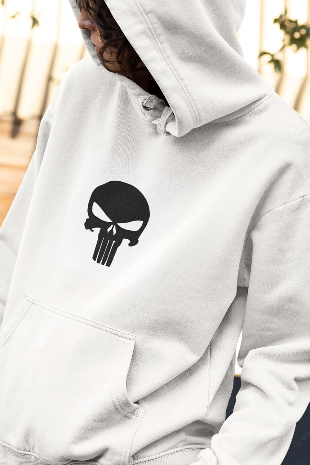 Evil Skull Punisher Vinyl Iron On Decal, HTV Graphic Patch, Ready To Apply Transfer Sticker, DIY Shirts Crafts Decor, Pick Size Color, Iron-On
