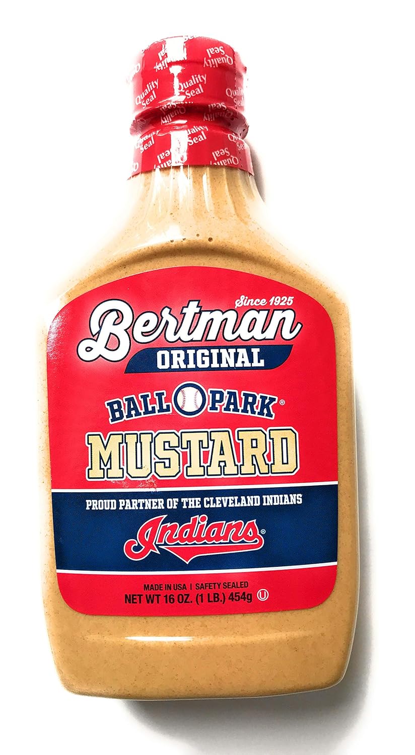 Bertman Ball Park Mustard – 2 botellas de 16 onzas de mostaza Bertman original, gran valor