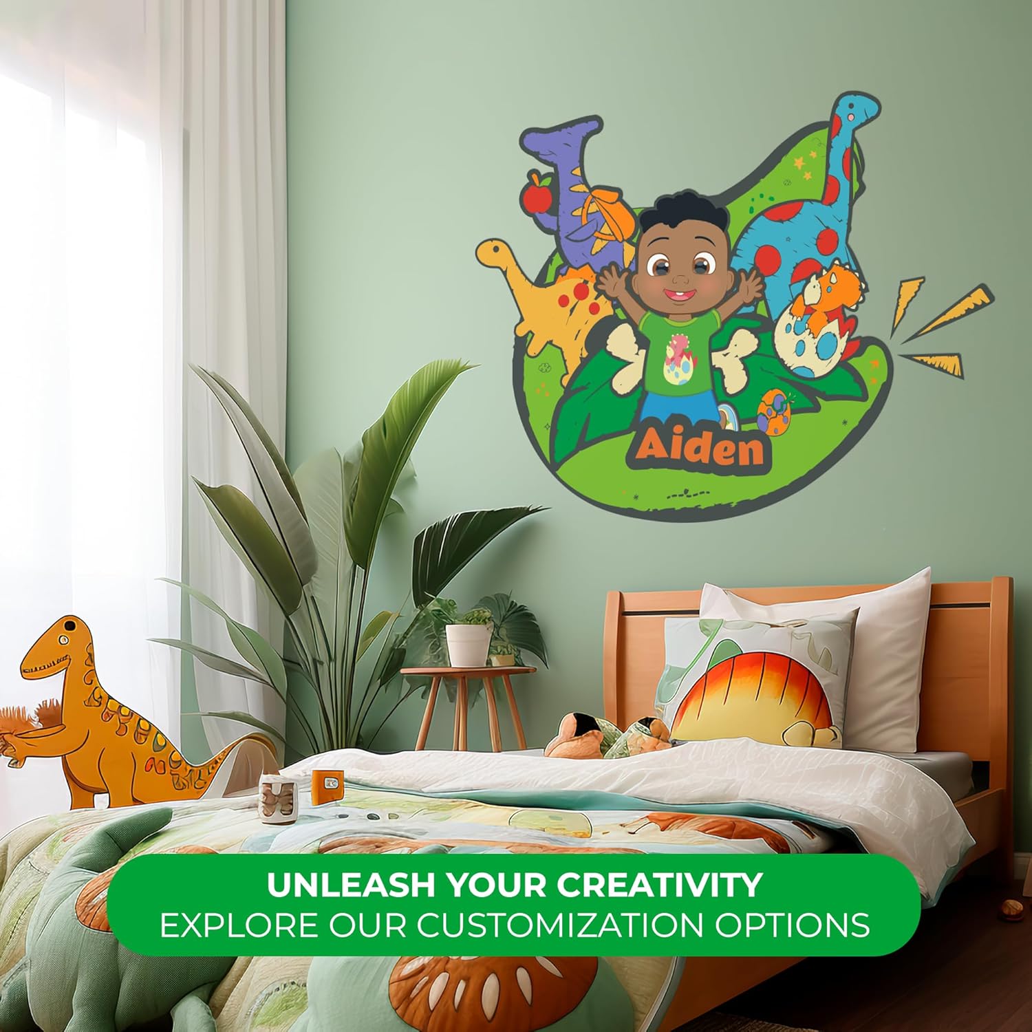 EGD CoComelon – Decoración de pared personalizada con nombre I Calcomanías de pared con nombre personalizado para la decoración de la habitación de