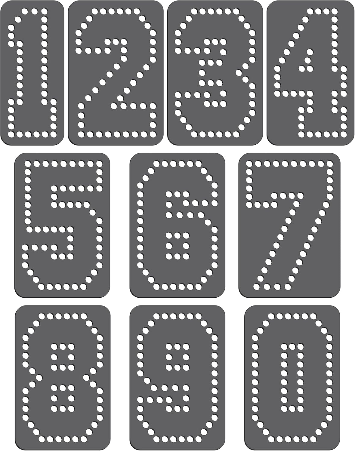 Rhinestone Genie Font-Sports – Plantilla magnética de diamantes de imitación de 3 pulgadas, color negro