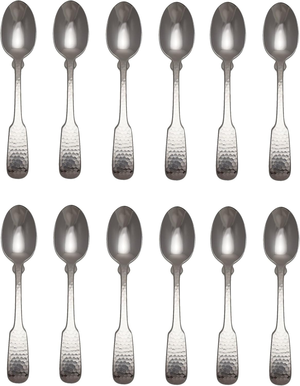 Towle Hammersmith – Cuchara de acero inoxidable 1810 de 6 18″ (juego de doce)