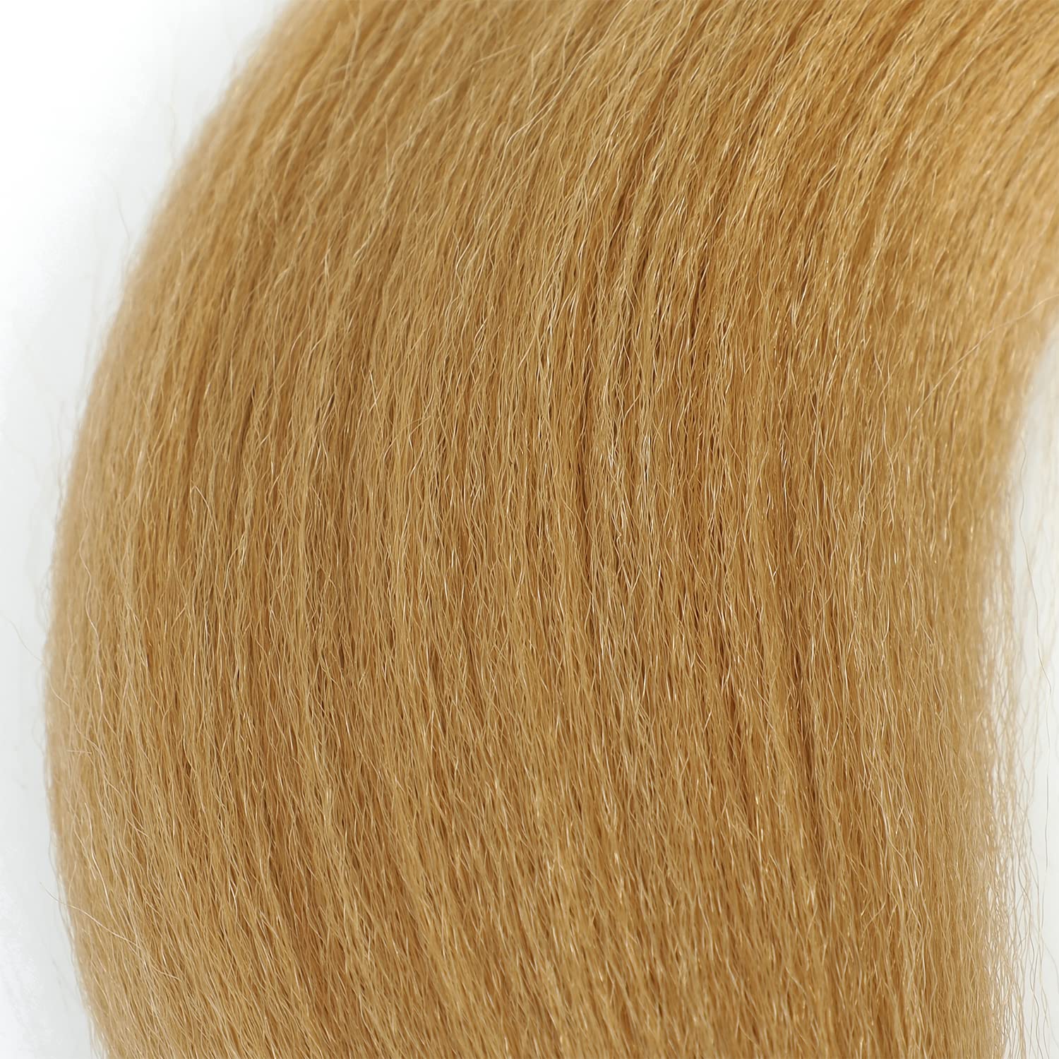 SOKU Extensiones de cabello trenzado preestiradas de 24 pulgadas  8 paquetes de trenzas de color rubio miel fresa, trenzas sintéticas profesionales