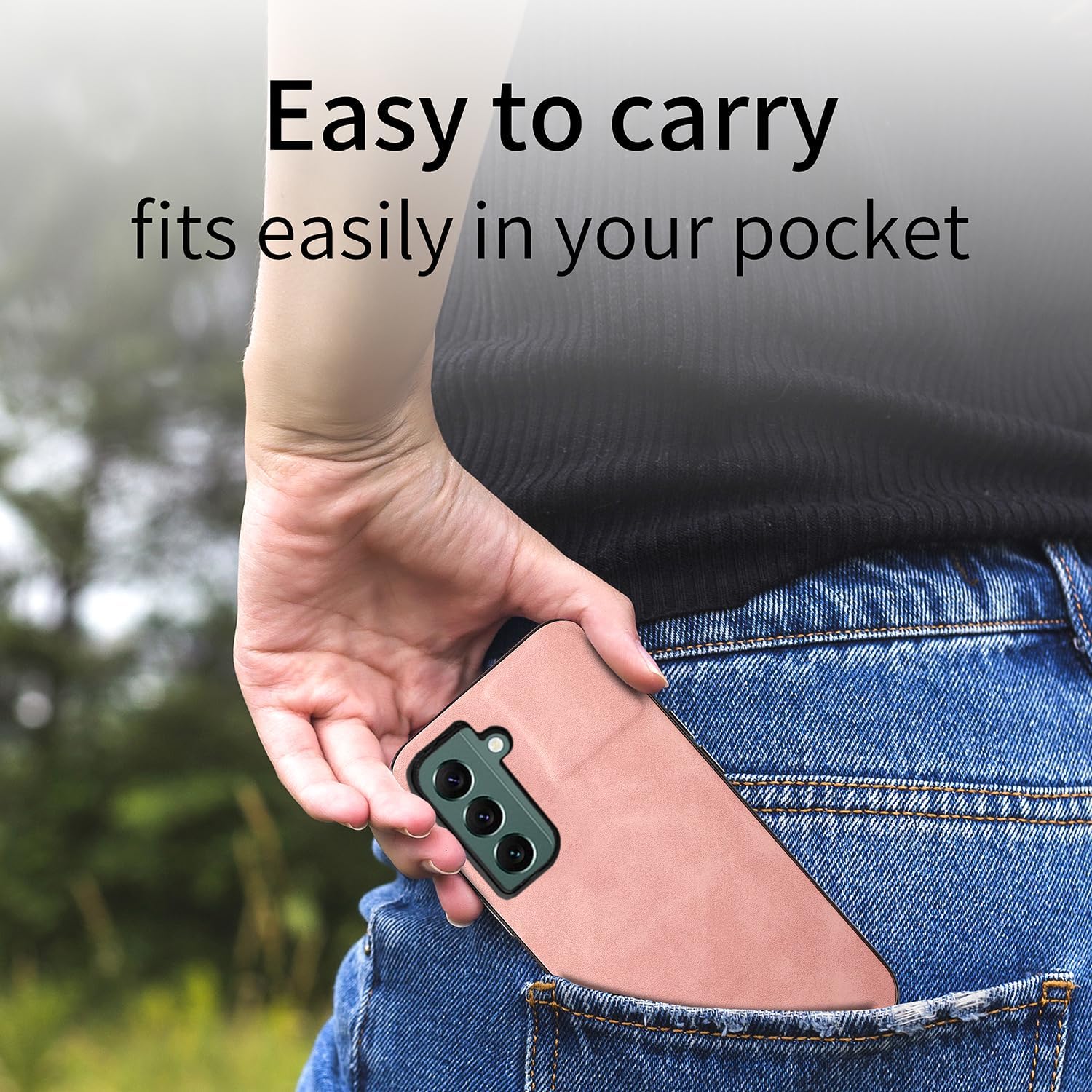 Asuwish Funda de teléfono para Samsung Galaxy S22 Plus S22+ 5G con protector de pantalla de vidrio templado y funda delgada de cuero suave,