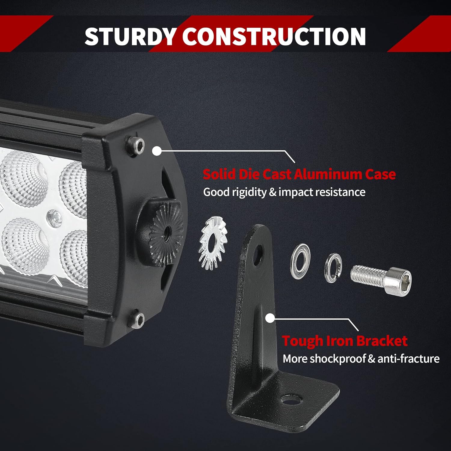 YITAMOTOR Barra de luz LED arnés de cableado 72 W 14 pulgadas LED luz de trabajo foco de inundación Combo LED cápsulas de luz de conducción fuera de