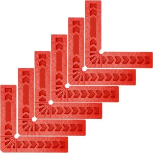 6 cuadrados de posicionamiento de 4 pulgadas y 90 grados, abrazaderas de ángulo recto para carpintería, herramienta cuadrada de sujeción de esquina 6 cuadrados de posicionamiento de 4 pulgadas y 90 grados, abrazaderas de ángulo recto para carpintería, herramienta cuadrada de sujeción de esquina