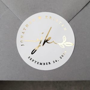 Calcomanías de boda doradas personalizadas para regalos, etiquetas de invitación de boda personalizadas, sellos de sobres redondos, calcomanías Calcomanías de boda doradas personalizadas para regalos, etiquetas de invitación de boda personalizadas, sellos de sobres redondos, calcomanías