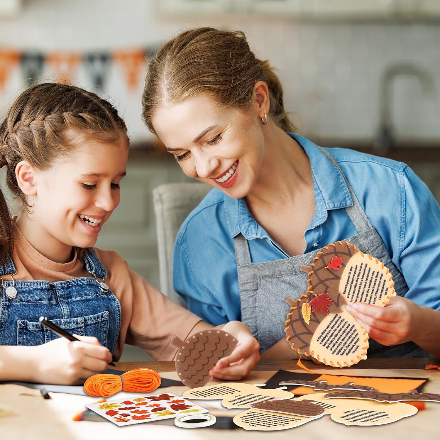 Suzile 30 juegos de manualidades escolares dominicales de otoño para niños, manualidades religiosas de Acción de Gracias, kit de manualidades de